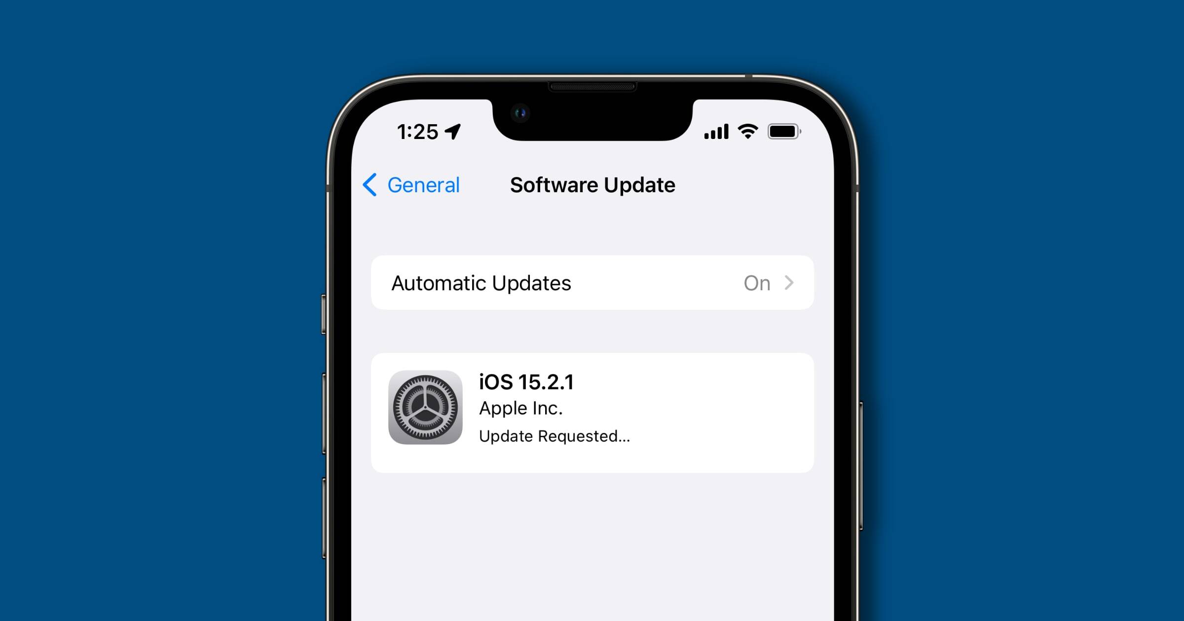 به روز رسانی iOS 15.2.1 