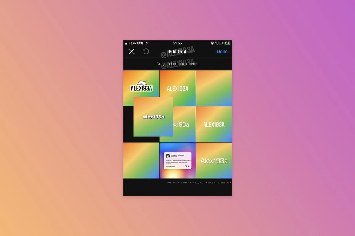 اینستاگرام با قابلیتی جدید، مرتب کردن چیدمان پست‌های کاربران را ممکن می‌کند