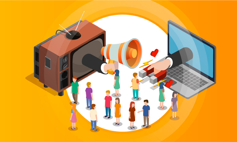 تبلیغات اینترنتی یا تلویزیونی؟! بررسی هزینه و بازدهی تبلیغات در تلویزیون و فضای مجازی