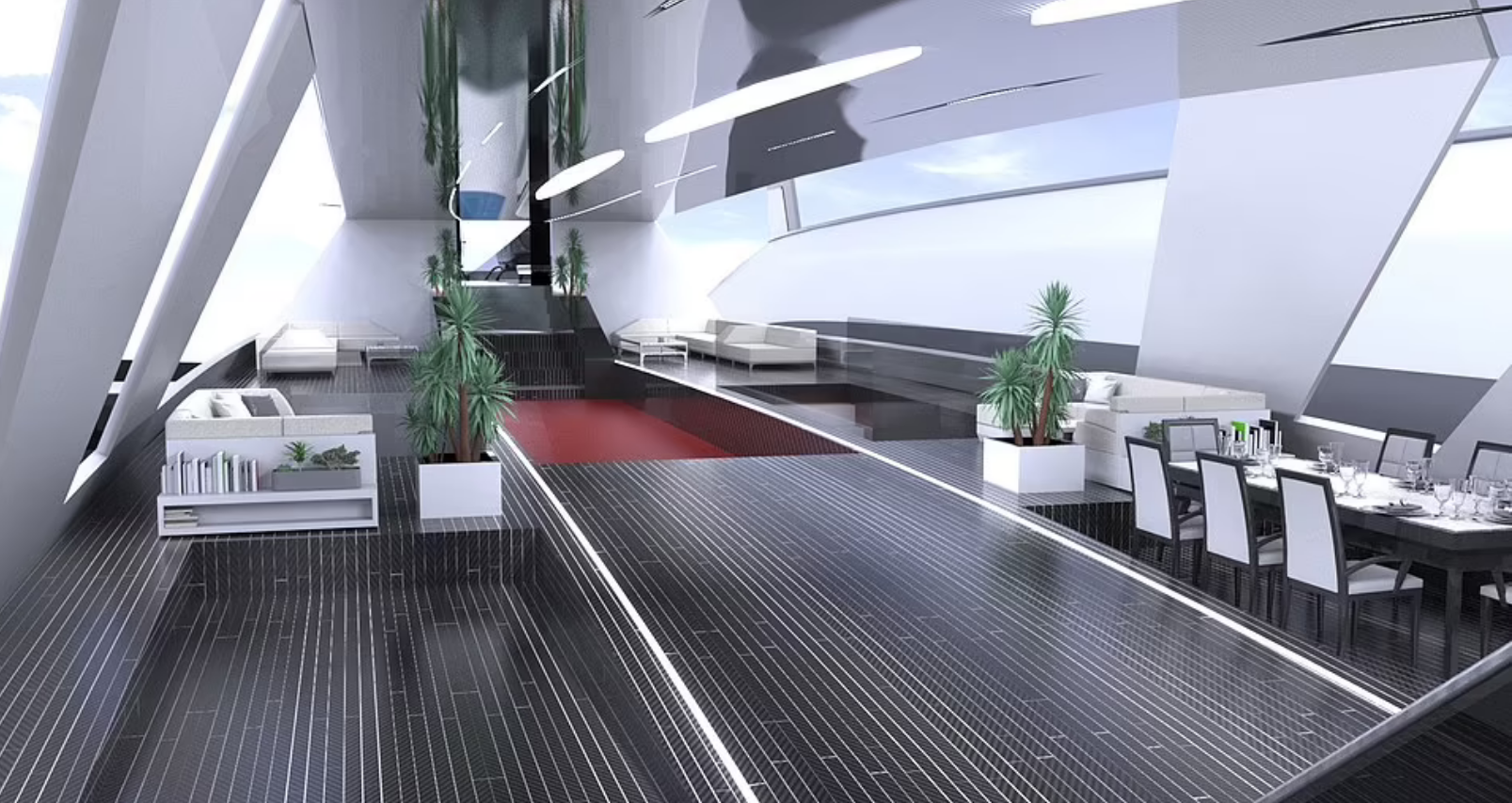 نمای داخلی کشتی