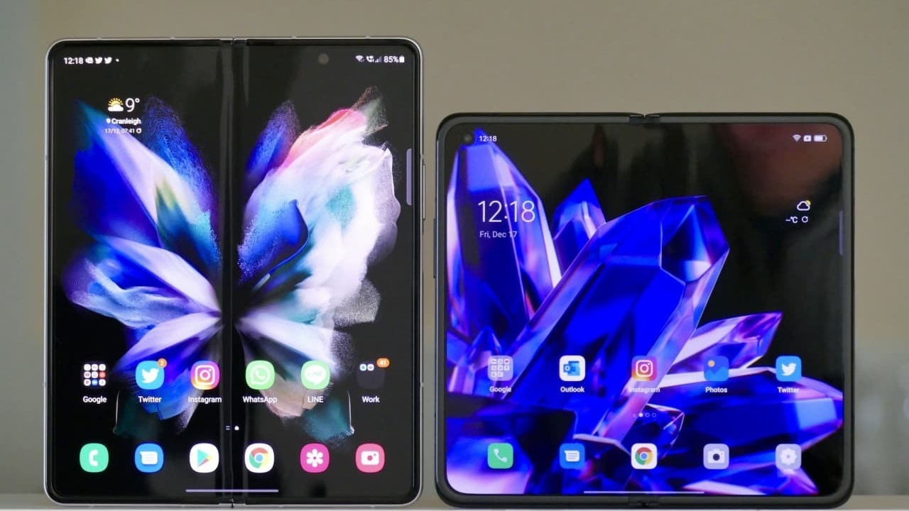 طراحی یک گوشی دوبل تاشو توسط سامسونگ