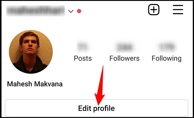 ادیت پروفایل