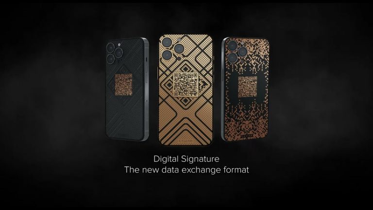 کاویار از آیفون 13 پرو با کد QR از جنس طلا رونمایی کرد [تماشا کنید]