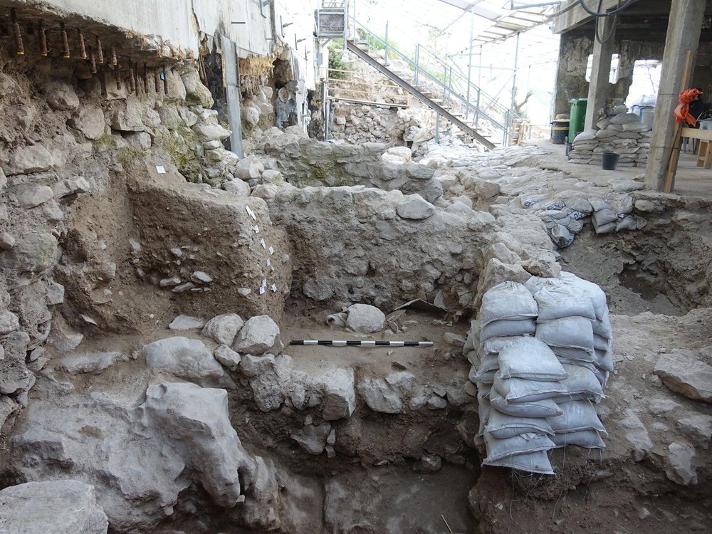View of excavation site in Jerusalem