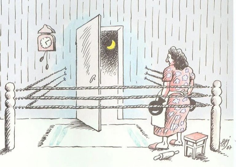 استقبال عجیب از مرد خانه!