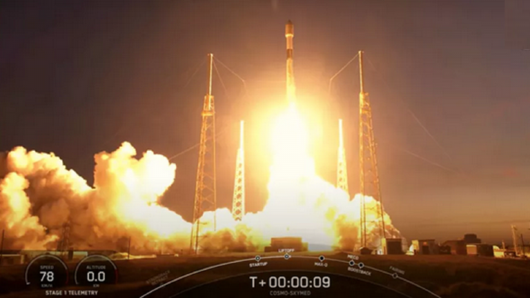 اسپیس ایکس ماهواره ایتالیایی را به فضا پرتاب کرد