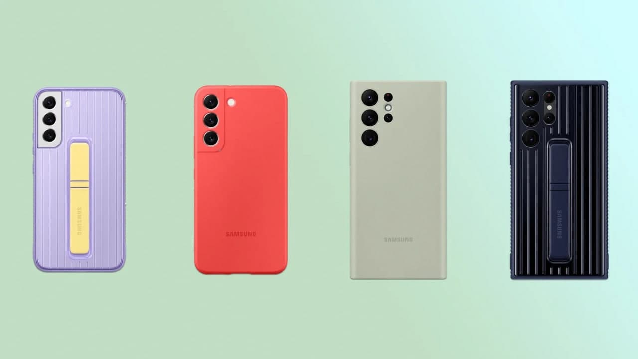 افشای تصاویر قابهای رسمی گوشیهای سری گلکسی S22