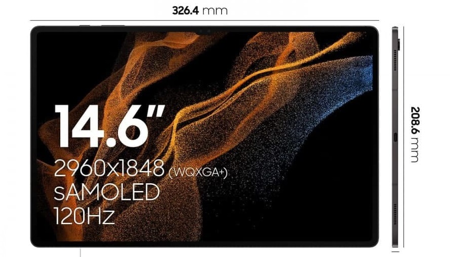 اولین تصویر واقعی گلکسی تب S8 اولترا افشا شد: حاشیههای باریک و ناچ نمایشگر