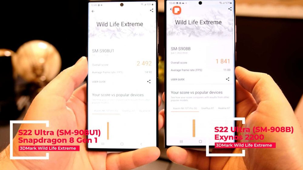 تراشه اسنپ‌دراگون 8 نسل 1 در تست‌های گرافیکی تراشه اگزینوس 2200 را تحقیر کرد!