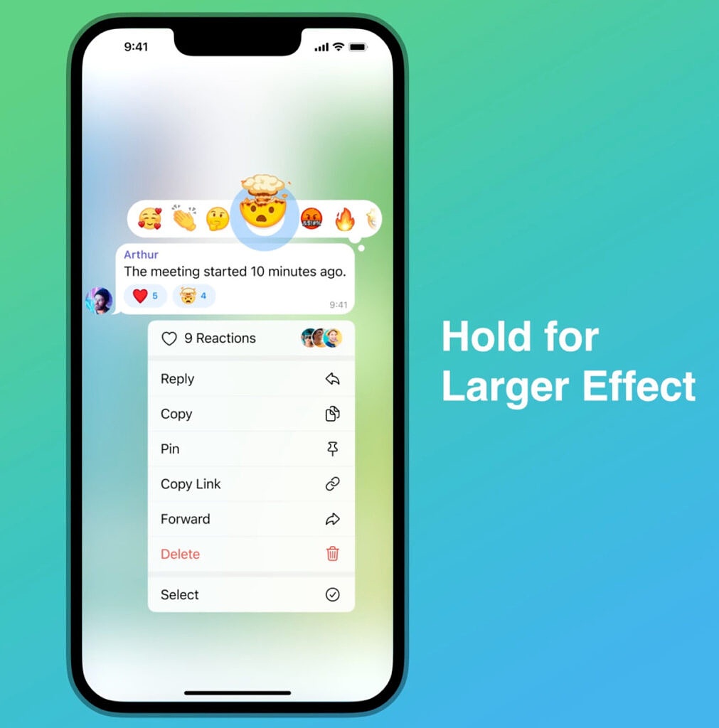 بهبون یافتن قابلیت واکنش‌ به پیام‌ها