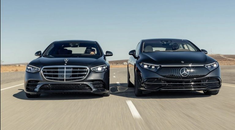 جنگ داخلی به سبک مرسدس بنز؛ S580 بنزینی در برابر مدل تمام برقی EQS580