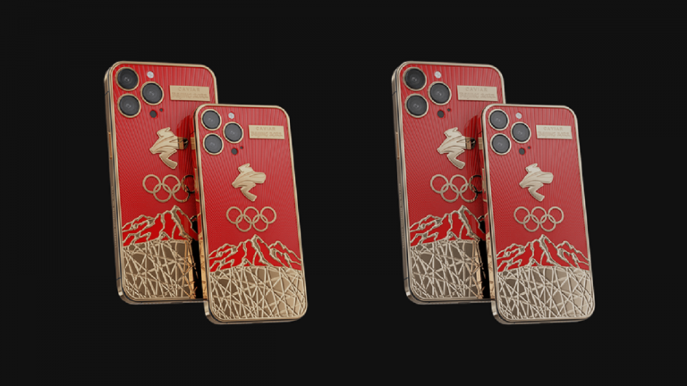 خاویار برای المپیک زمستانی ۲۰۲۲ آیفون ۱۳ سفارشی ساخت