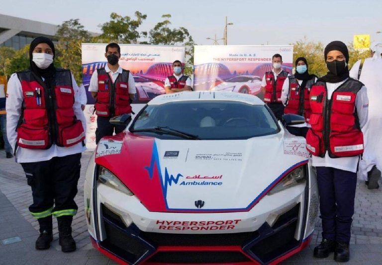دوبی سریع ترین آمبولانس جهان را به خدمت گرفت؛ لایکان هایپر اسپرت در یگان امدادی