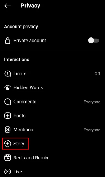 خاموش کردن پاسخ استوری در اینستاگرام