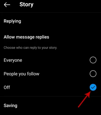 نحوه روشن پاسخ به استوری در اینستاگرام