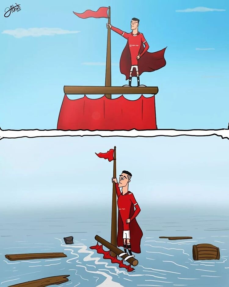 وضعیت عجیب رونالدو در منچستر را ببینید!