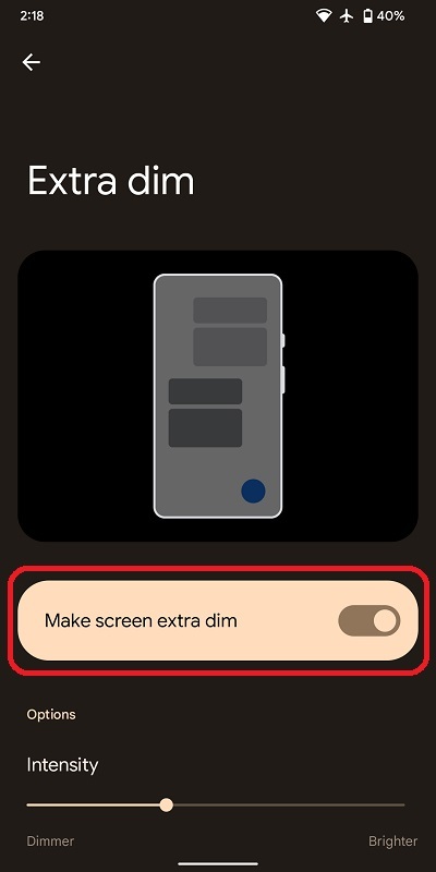 روشنایی صفحه نمایش