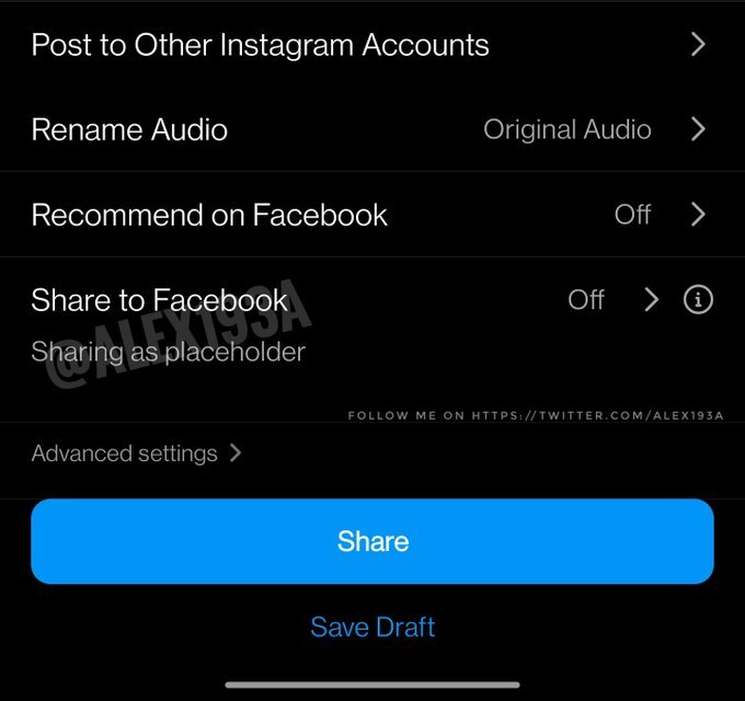 اشتراک گذاری Reels اشتراک گذاری Reels