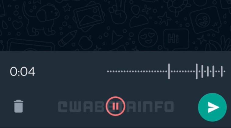 پیام صوتی در واتساپ