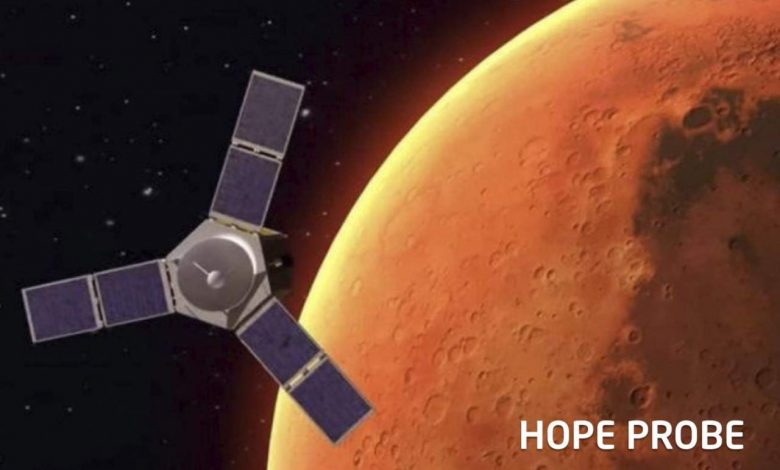 مدارگرد مریخی امید امارات به مدت دو هفته طوفان غباری را در سیاره سرخ ثبت کرد