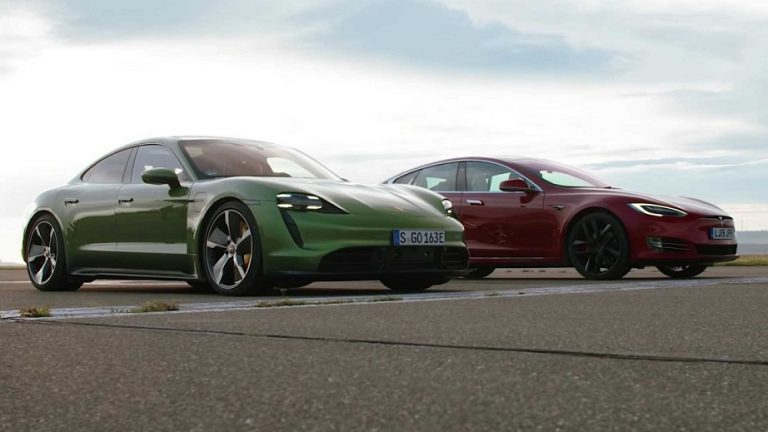 مقایسه پورشه تایکان توربو s در برابر تسلا مدل s ؛ نبرد الکترون‌ها!
