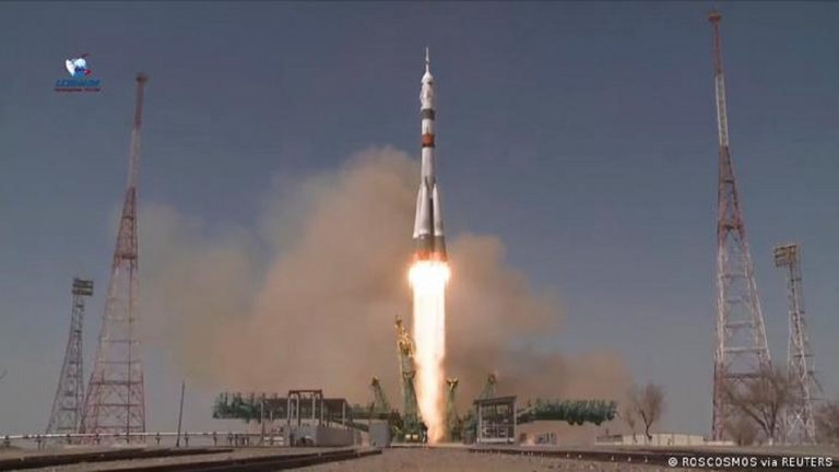 پرتاب سه فضانورد روسی به ایستگاه فضایی بین المللی