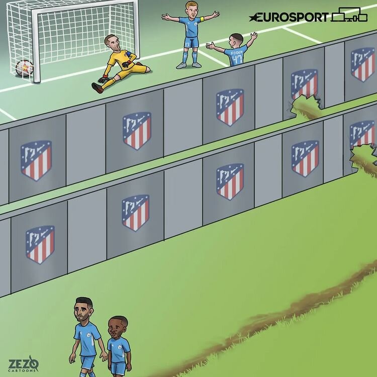 ببینید چطور دیوار اتلتیکو سوراخ شد!