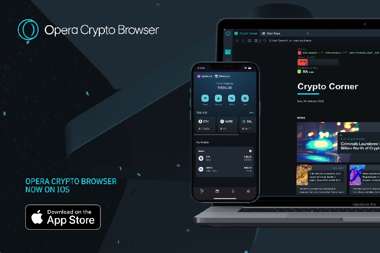 مرورگر رمزارز اپرا هم‌اکنون برای iOS در دسترس است