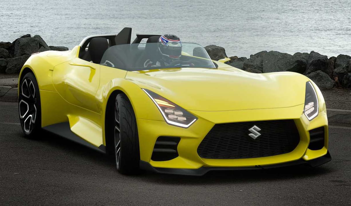 426 اسب بخار برای رودستر فوق جذاب سوزوکی؛ ترکیب سه موتور برقی با قوای محرکه هایابوسا