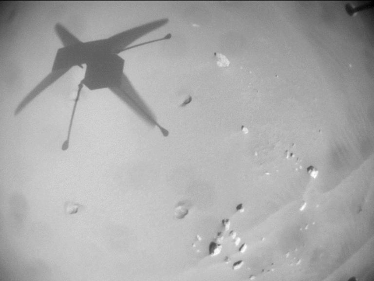 انتشار ویدیوی رکوردشکنی هلیکوپتر نبوغ در مریخ از سوی ناسا