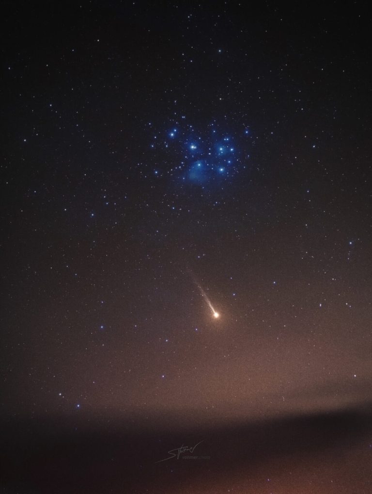 تصویر روز ناسا: دنباله درخشان عطارد در آسمان صبحگاهی