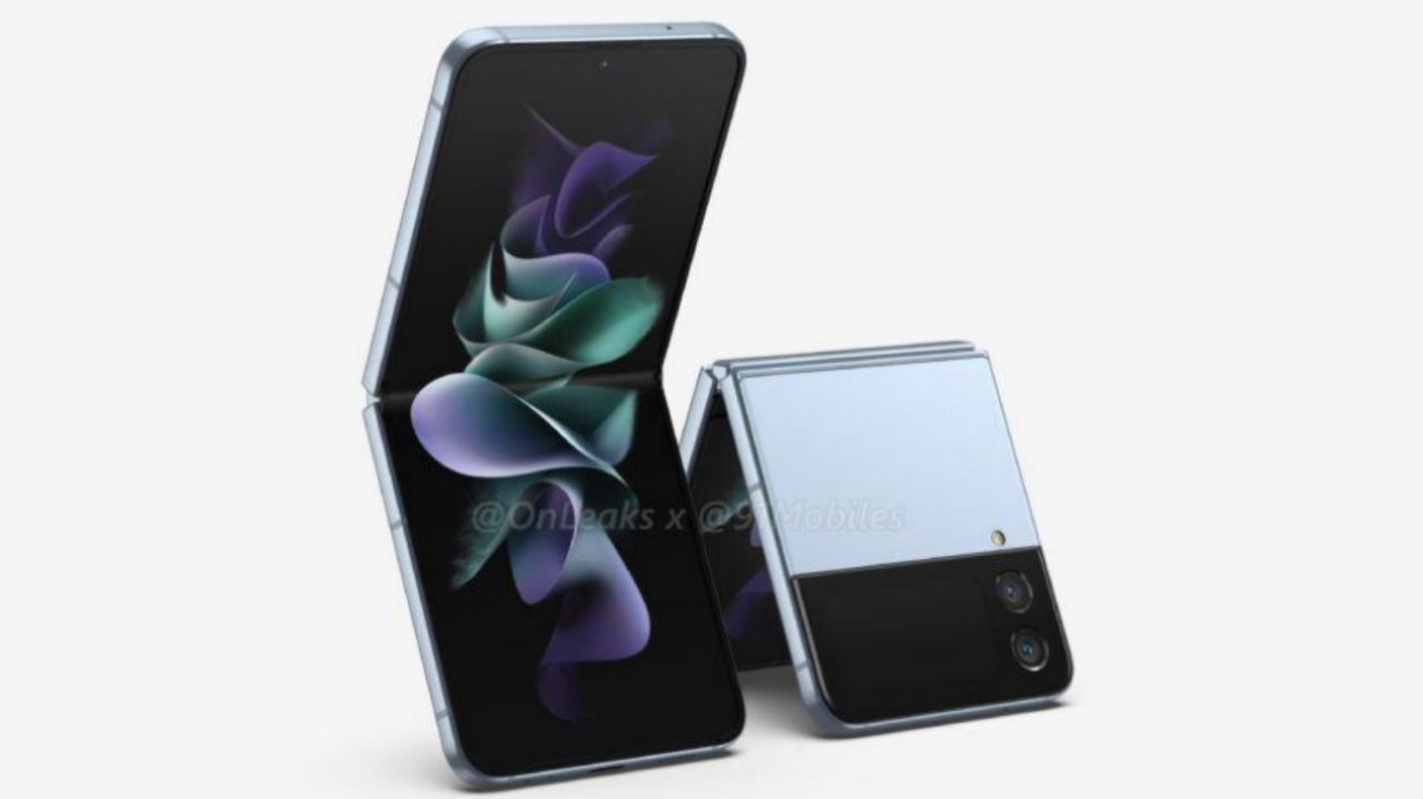 رندر های گلکسی زد فلیپ 4 طراحی آن را نشان می‌دهد