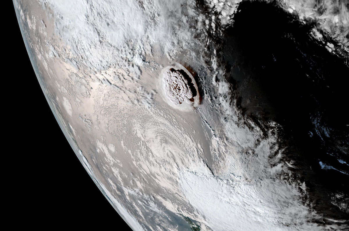 فوران آتشفشان تونگا به‌عنوان بزرگ‌ترین انفجار جوی تاریخ معرفی شد