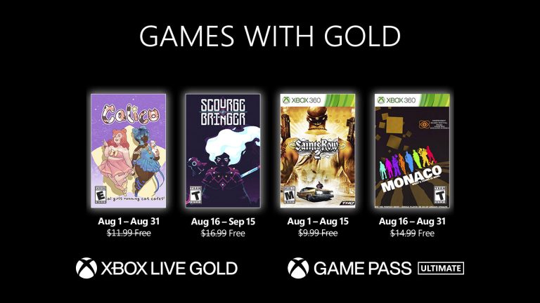 فهرست بازی های ایکس باکس لایو گلد ماه اوت ۲۰۲۲