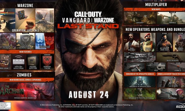 تاریخ شروع فصل نهایی Call of Duty Vanguard و Warzone
