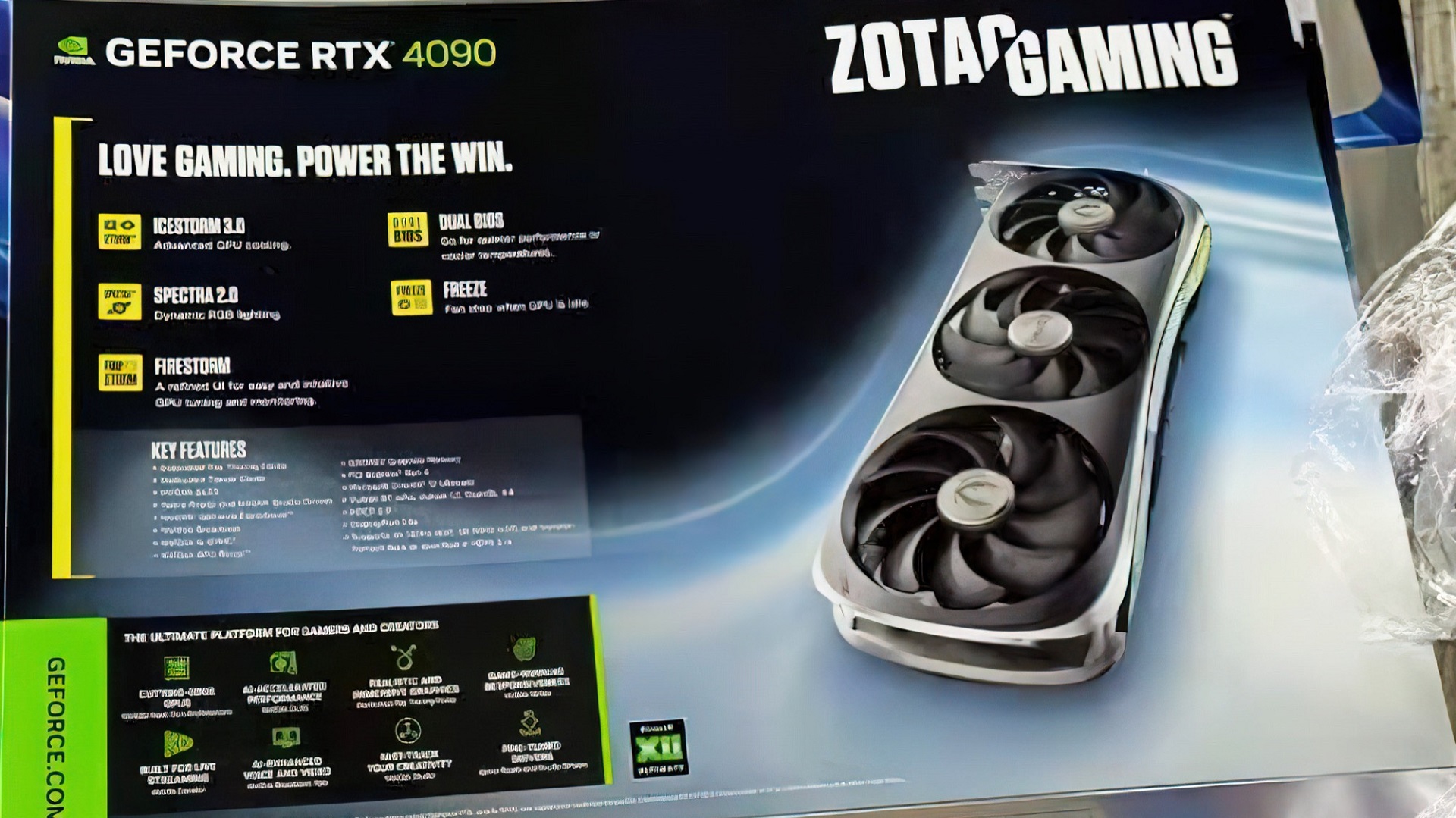 فاش شدن تصاویری از کارت گرافیک ZOTAC GeForce RTX 4090