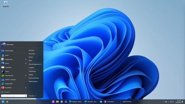 منوی استارت ویندوز 11