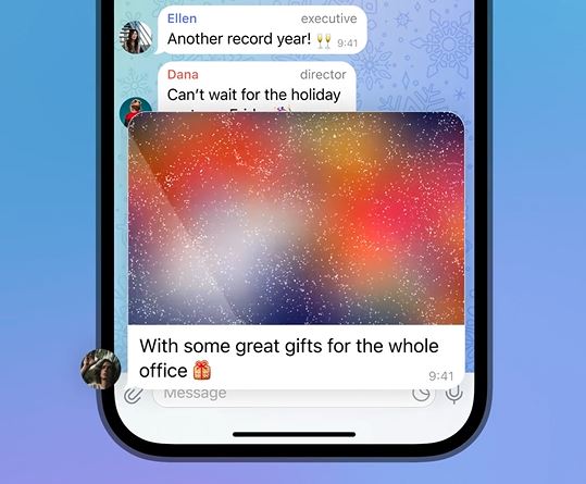 تار یا مخفی‌کردن فایل‌های رسانه‌ای در جدیدترین آپدیت تلگرام