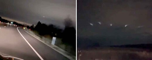 عکس |‌ شکار لحظه پرواز بشقاب‌پرنده‌ها در آسمان آمریکا؟