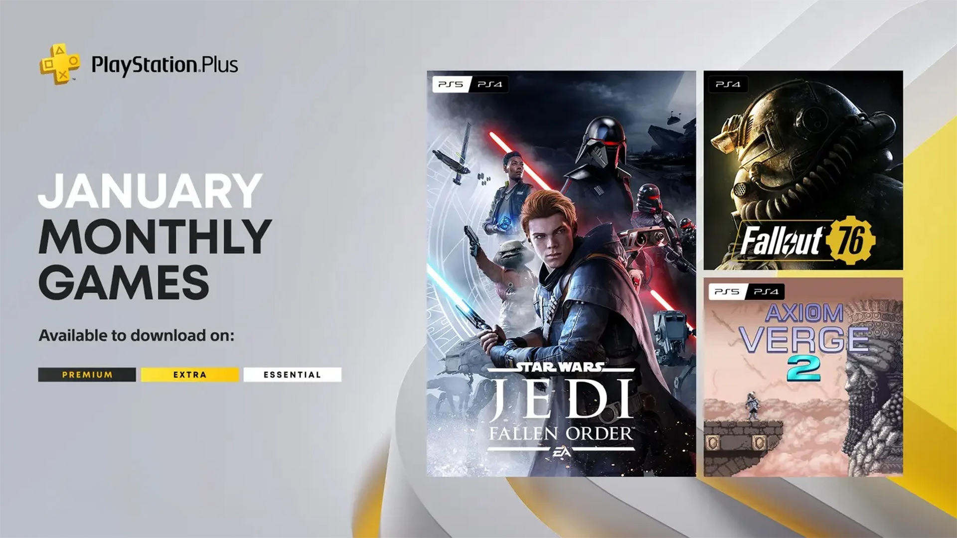فال‌اوت ۷۶ و Star Wars Jedi: Fallen Order در میان بازی های پلی استیشن پلاس اسنشال ژانویه ۲۰۲۳