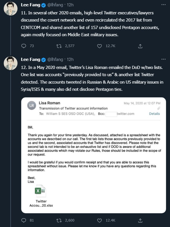 کمک توییتر به پنتاگون در اجرای کارزارهای روانی برای ارتش آمریکا