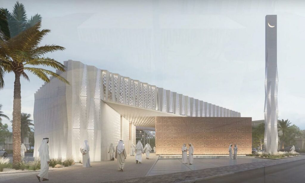 عکس | امارات متحده عربی با پرینتر سه بعدی مسجد می‌سازد! 