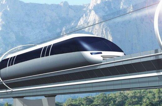 قطاری با سرعت باورنکردنی ۱۰۰۰ کیلومتر در ساعت / عکس