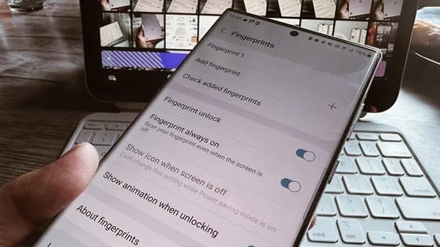 اسکنر اثر انگشت گوشی اندرویدی