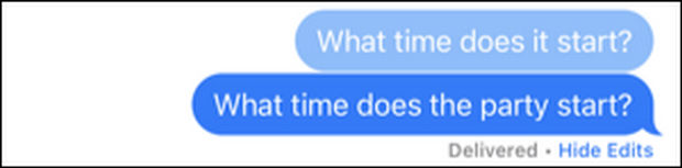 ویرایش پیام‌های ارسال شده اخیر