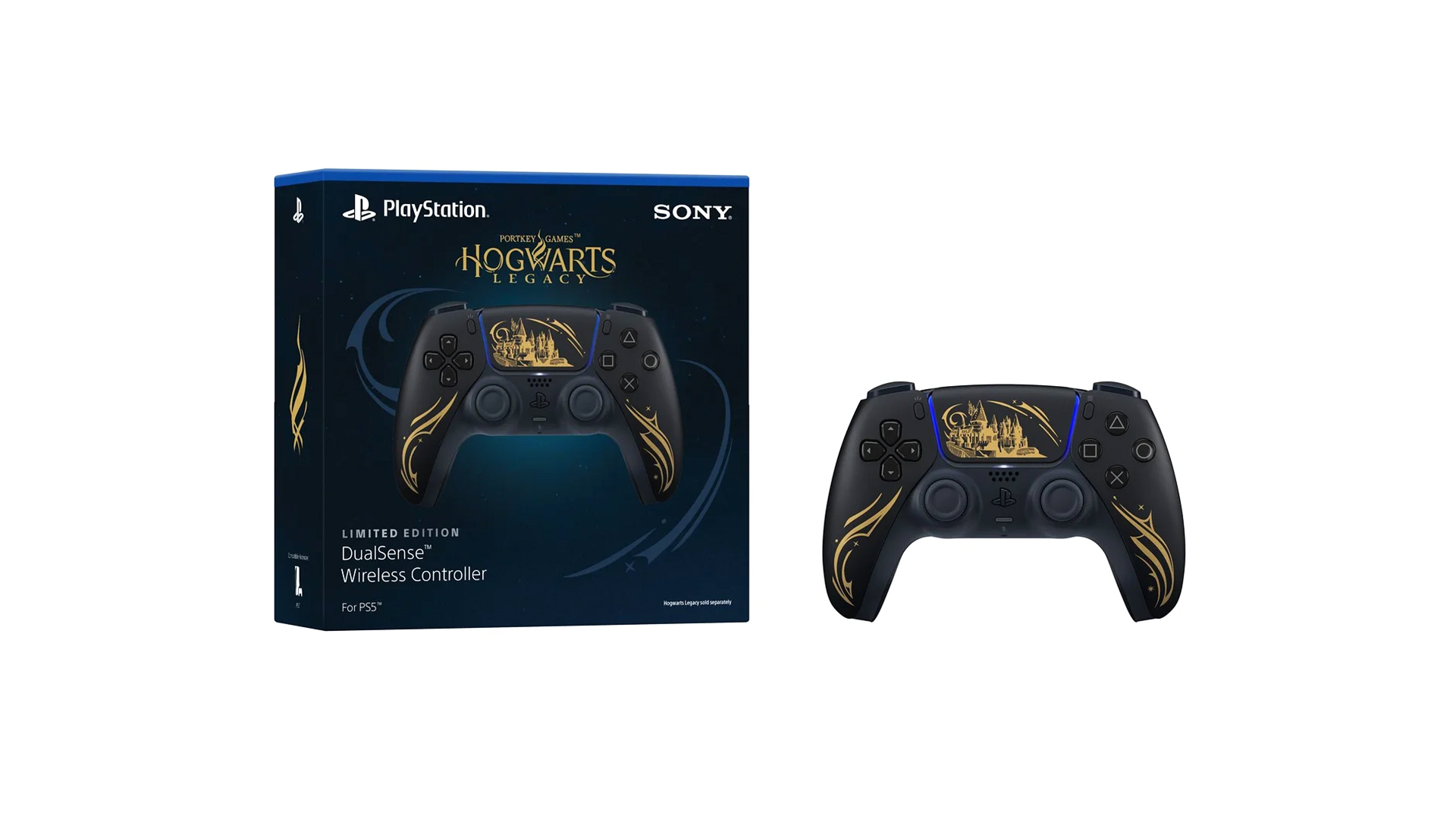 رونمایی از کنترلر دوال‌سنس با طرح بازی Hogwarts Legacy