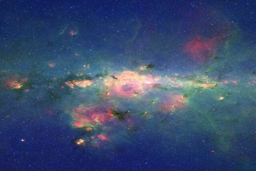 تصویر شگفت انگیز تلسکوپ اسپیتزر از قلب راه شیری/ عکس