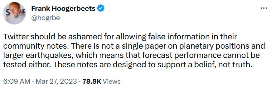 توییت جدید زلزله‌شناس هلندی توییتر را لرزاند / عکس