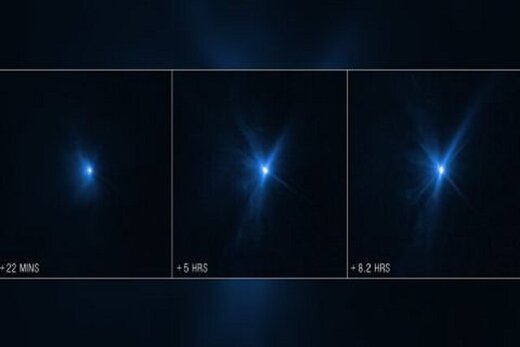 ردیابی سیارکی که با شلیک ناسا از مسیر خود منحرف شد / عکس