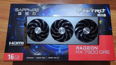 انتشار تصویری از کارت گرافیک Sapphire NITRO Radeon RX 7900
GRE